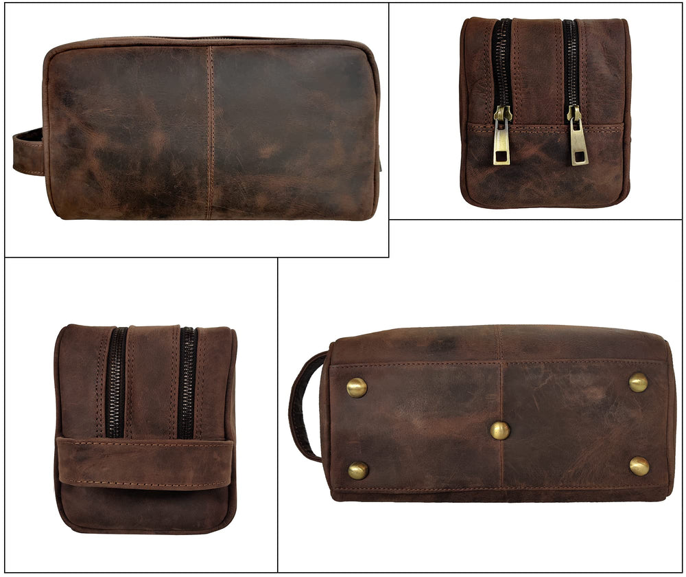 RUSTIC TOWN interior pockets keep razors and makeup neatly separated