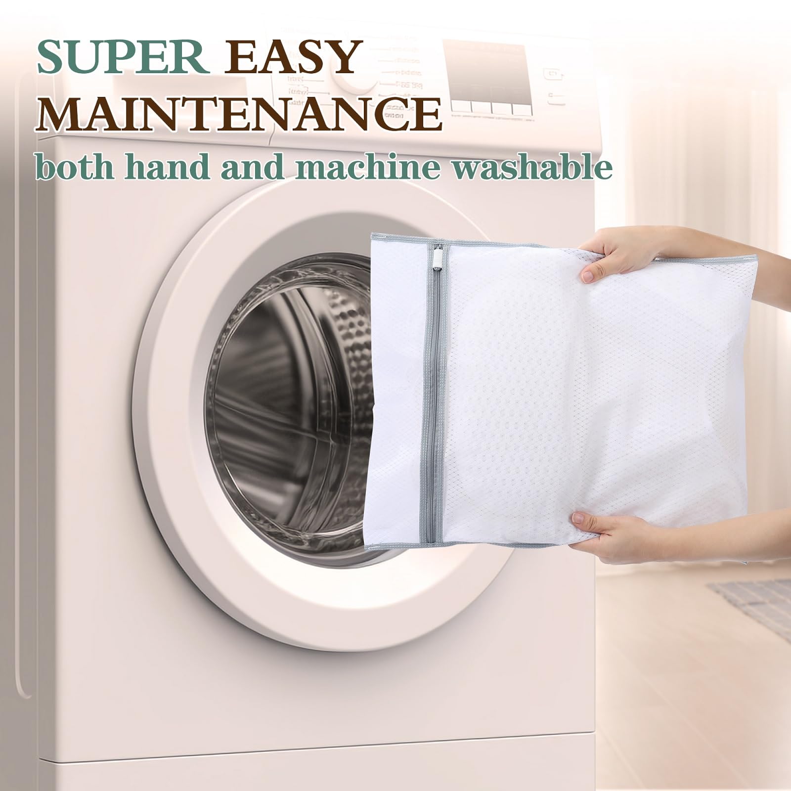 RUVINCE tub pillow features convenient hooks for easy hanging and storage.