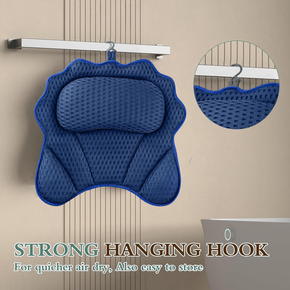 RUVINCE bath pillow hooks enable easy drying and storage