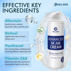 Rvlaim advanced silicone gel application demonstrates breathable scar care during the day