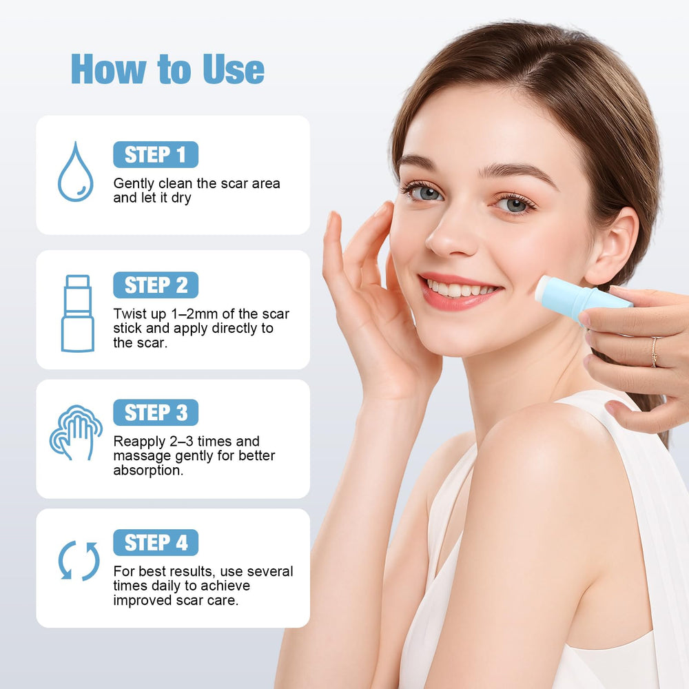 Rvlaim Scar Stick is fragrance-free and gentle on sensitive skin.