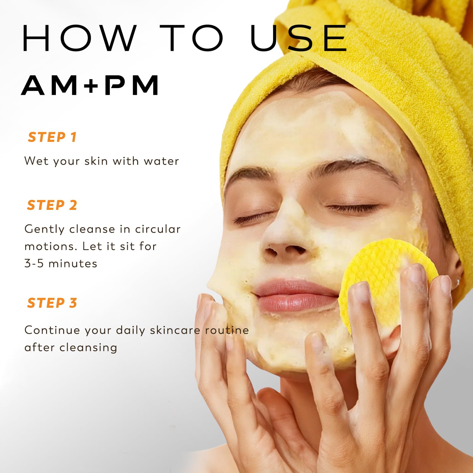 Rvlaim turmeric kojic cleansing pads after-use skin appears refreshed