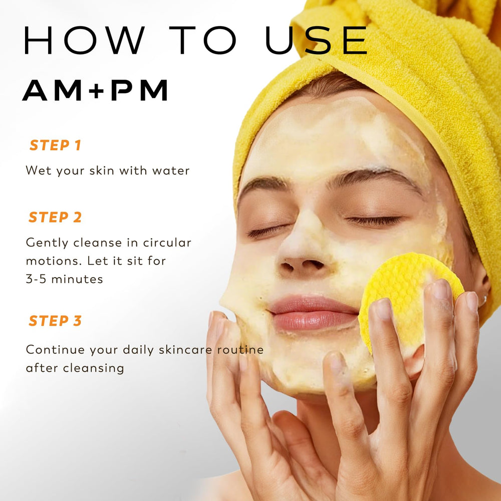 Rvlaim turmeric kojic cleansing pads after-use skin appears refreshed