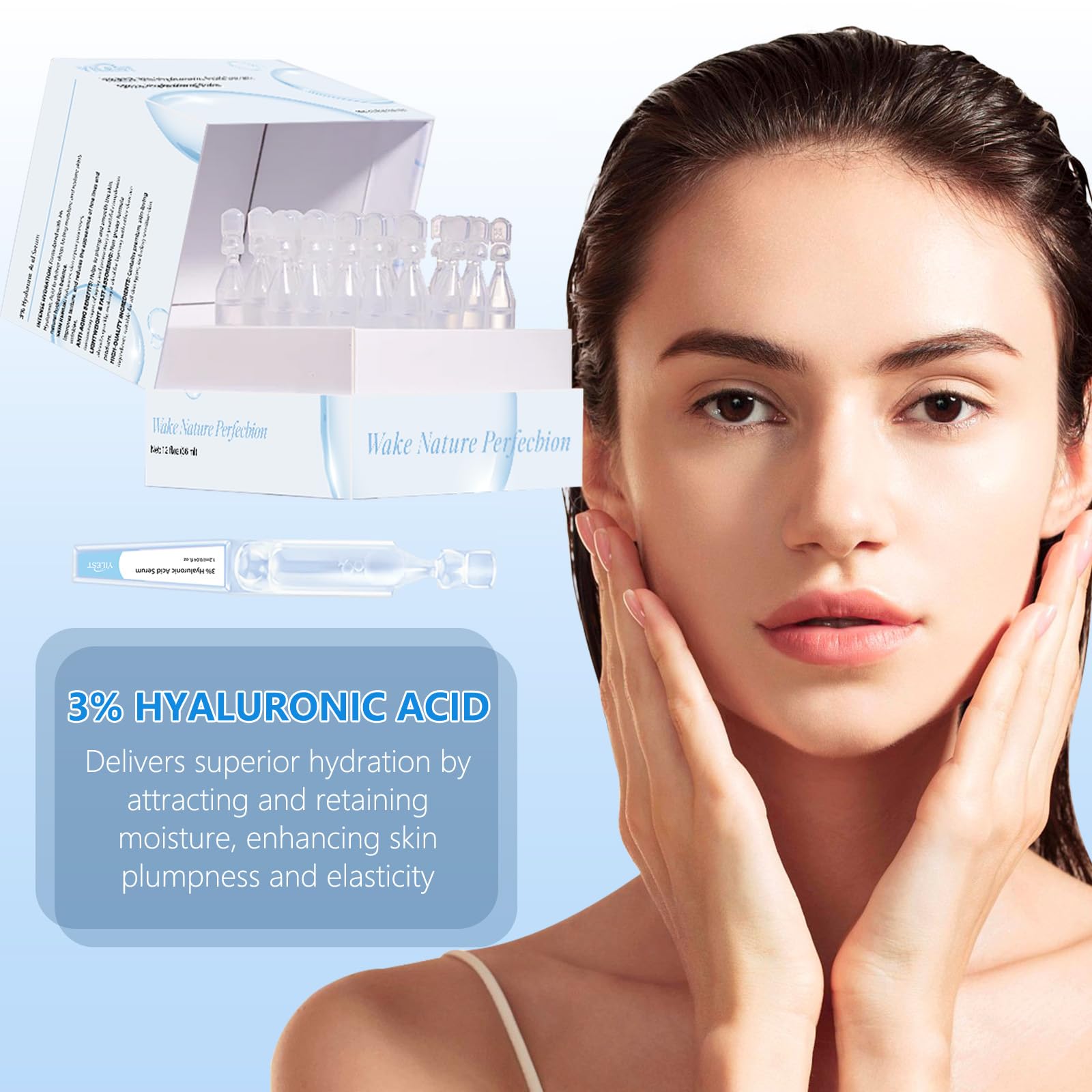 RWSEFK Hyaluronic Acid Serum application—smooth absorption on face and neck