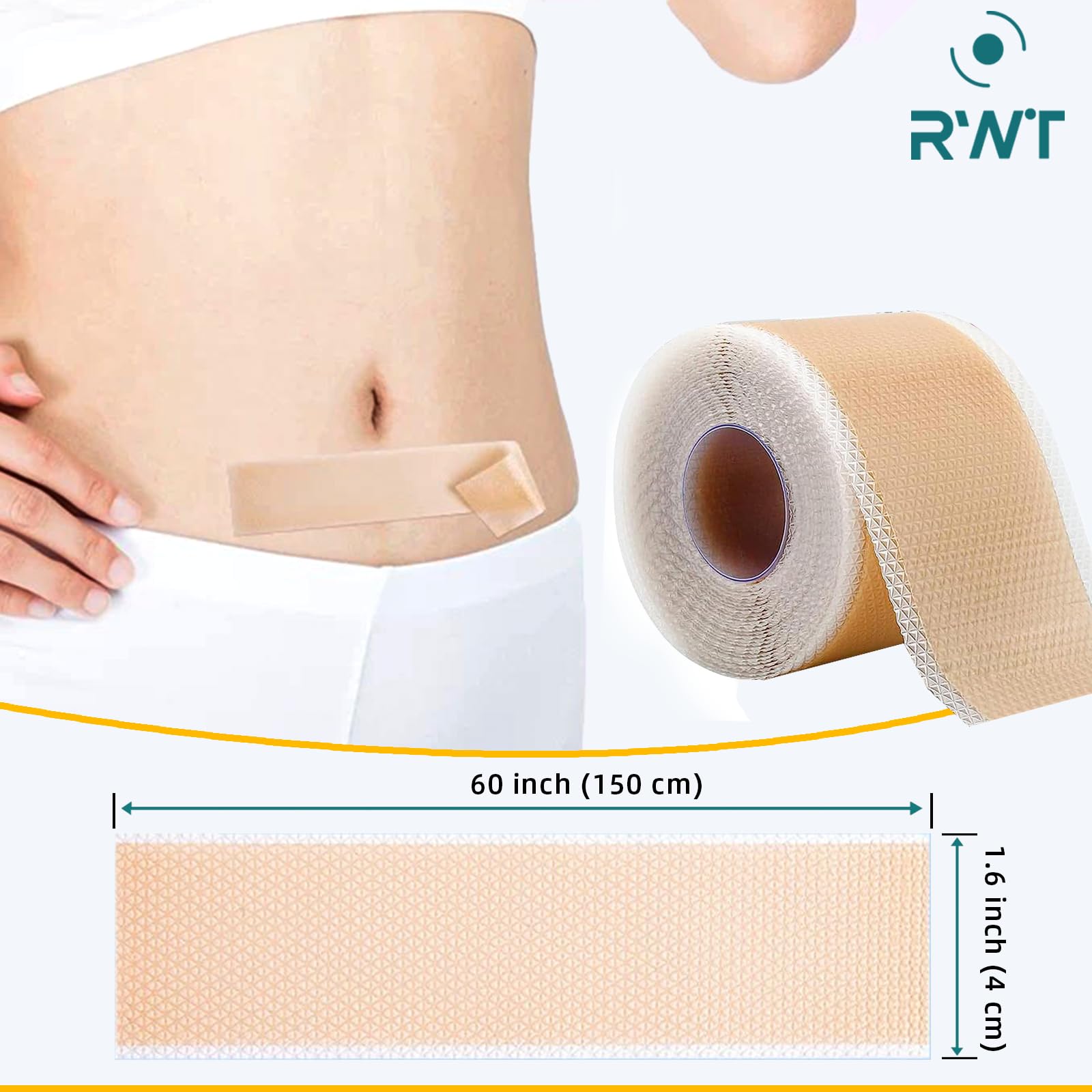 RWT silicone scar close-up hydration emphasizes moisture barrier for scar area
