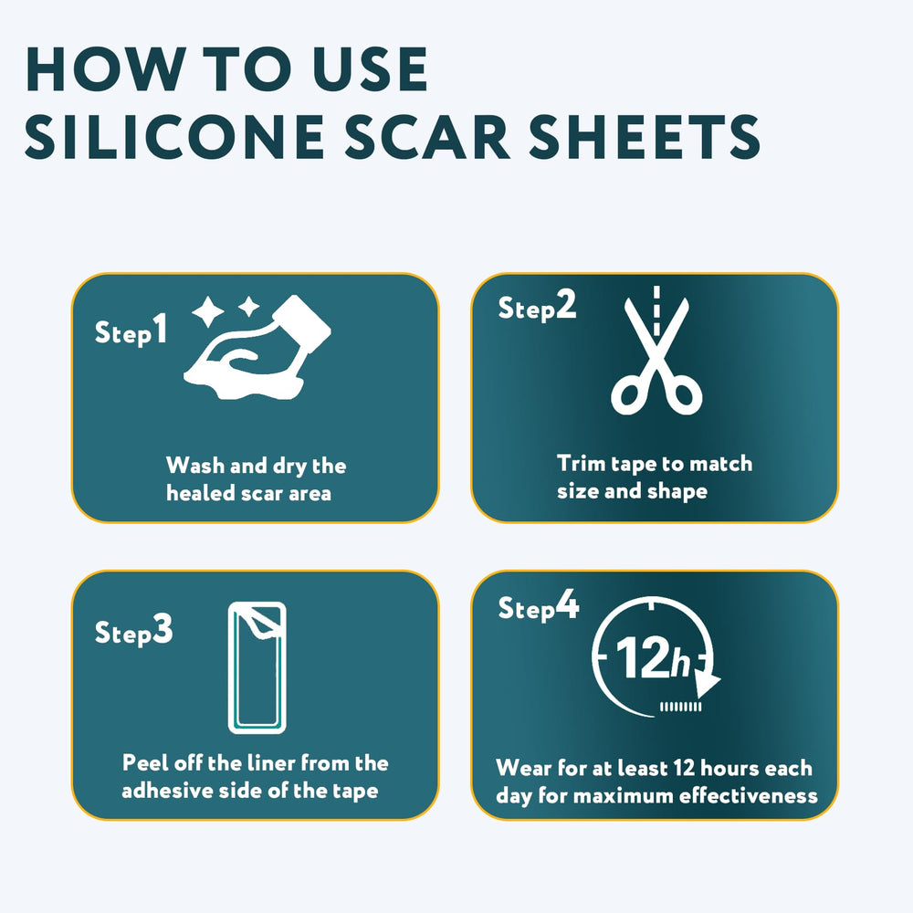 RWT silicone scar tape washable and reusable during daily life