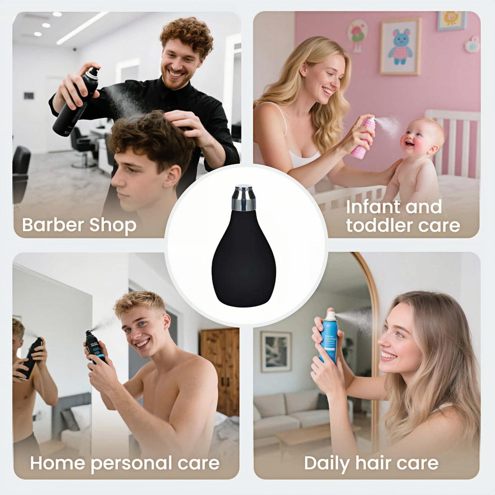 RyanDesign ergonomic black silicone body offers comfortable grip during dispensing.