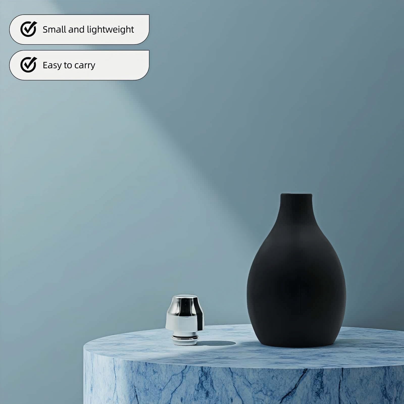 RyanDesign versatile-use bottle great for dry shampoo, talc, or finishing powders.