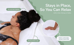 Rylor 4D air mesh close-up highlights quick-dry, breathable cushion for baths.