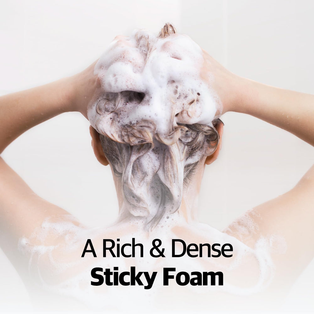 Ryo shampoo on hair roots indicates strengthening for daily use.