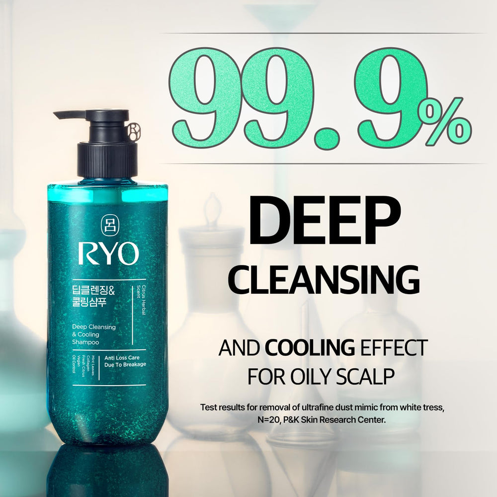 RYO Deep Cleansing Shampoo closeup-lather highlighting rich foam