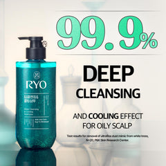 RYO Deep Cleansing Shampoo closeup-lather highlighting rich foam