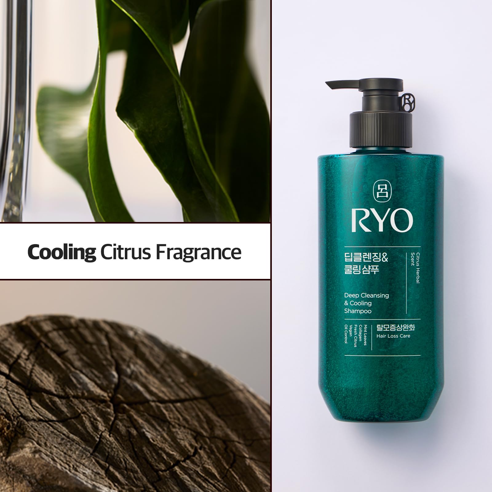 RYO Deep Cleansing Shampoo anti-dandruff-detail indicating scalp refresh