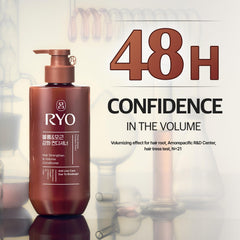 Ryo Strengthen & Volume conditioner creamy texture aids detangling and conditioning