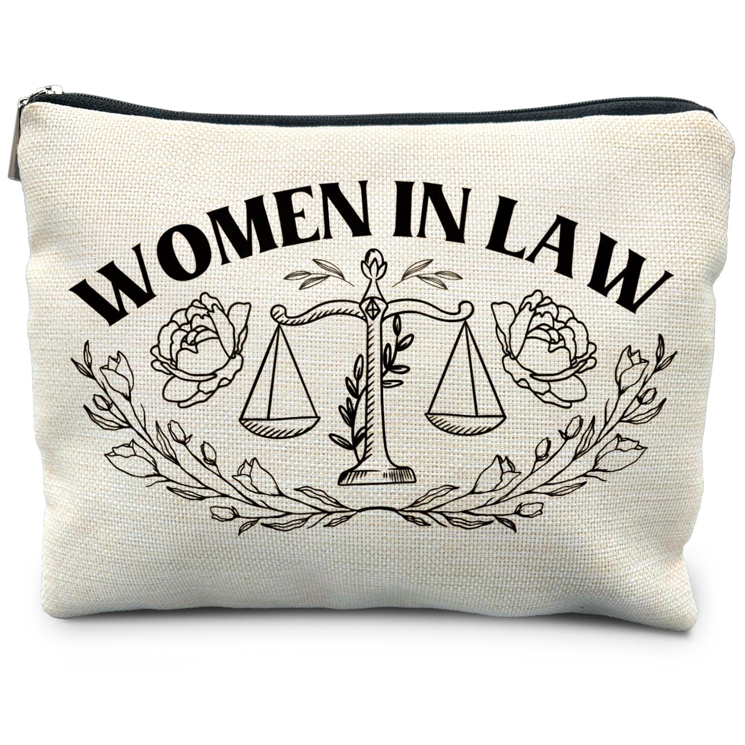 RYYCDOI lawyer makeup bag with scales of justice design for organized essentials