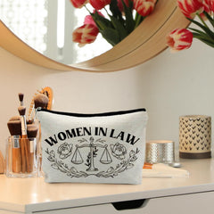 RYYCDOI women's law cosmetic bag with waterproof lining for spill-free travel