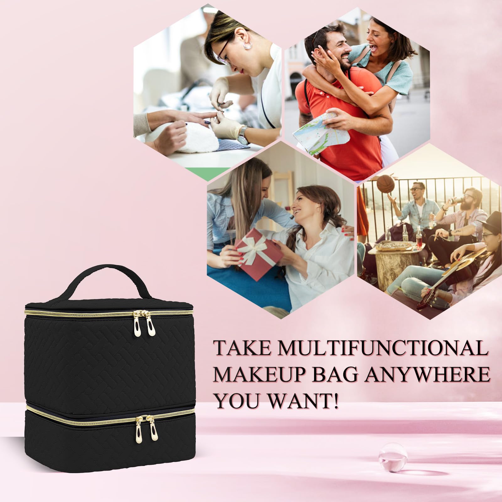 RZMAYIS carry-handle design eases portability for busy manicurists.