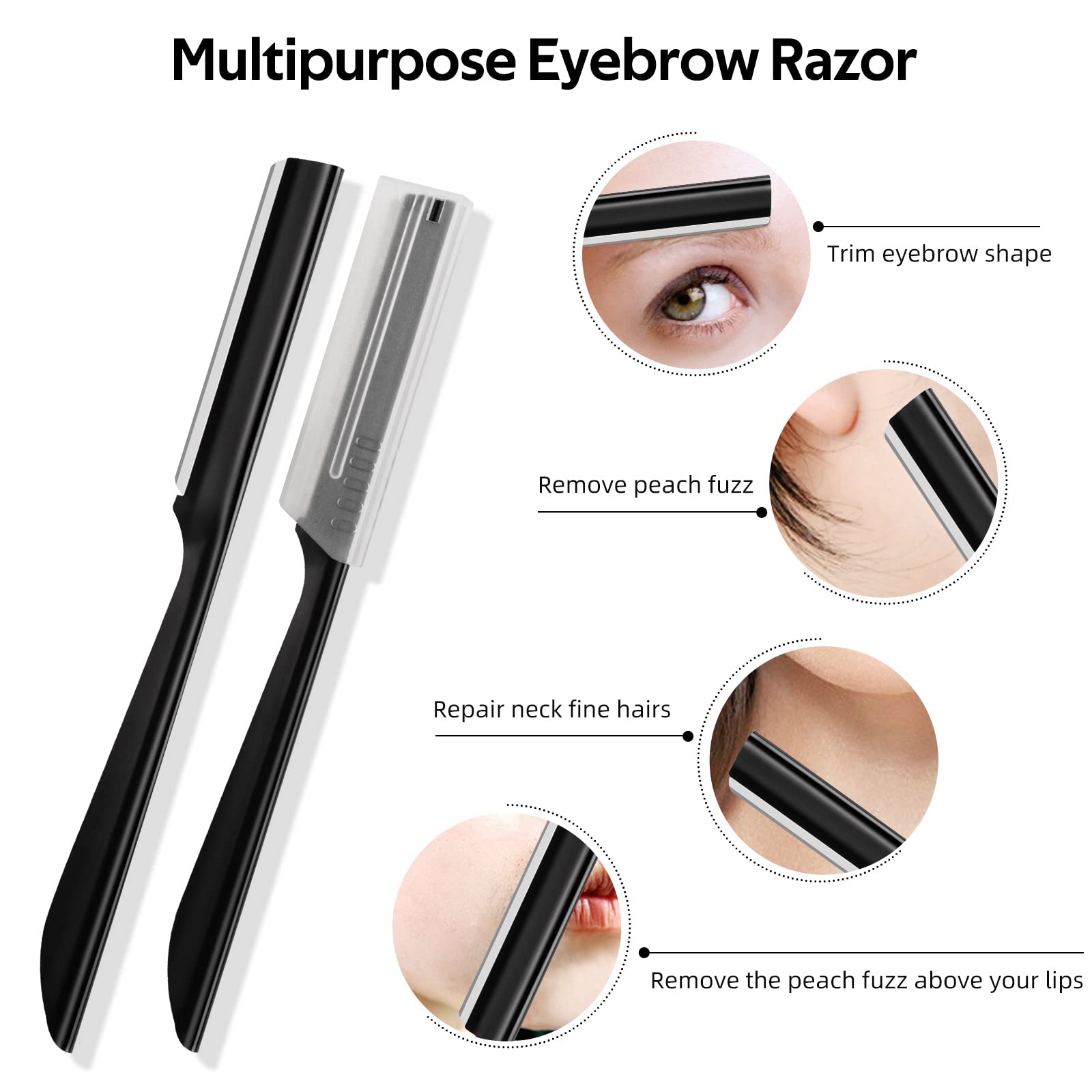 S.T. Friends razor in use on the cheek demonstrates safe dermaplaning for beginners.