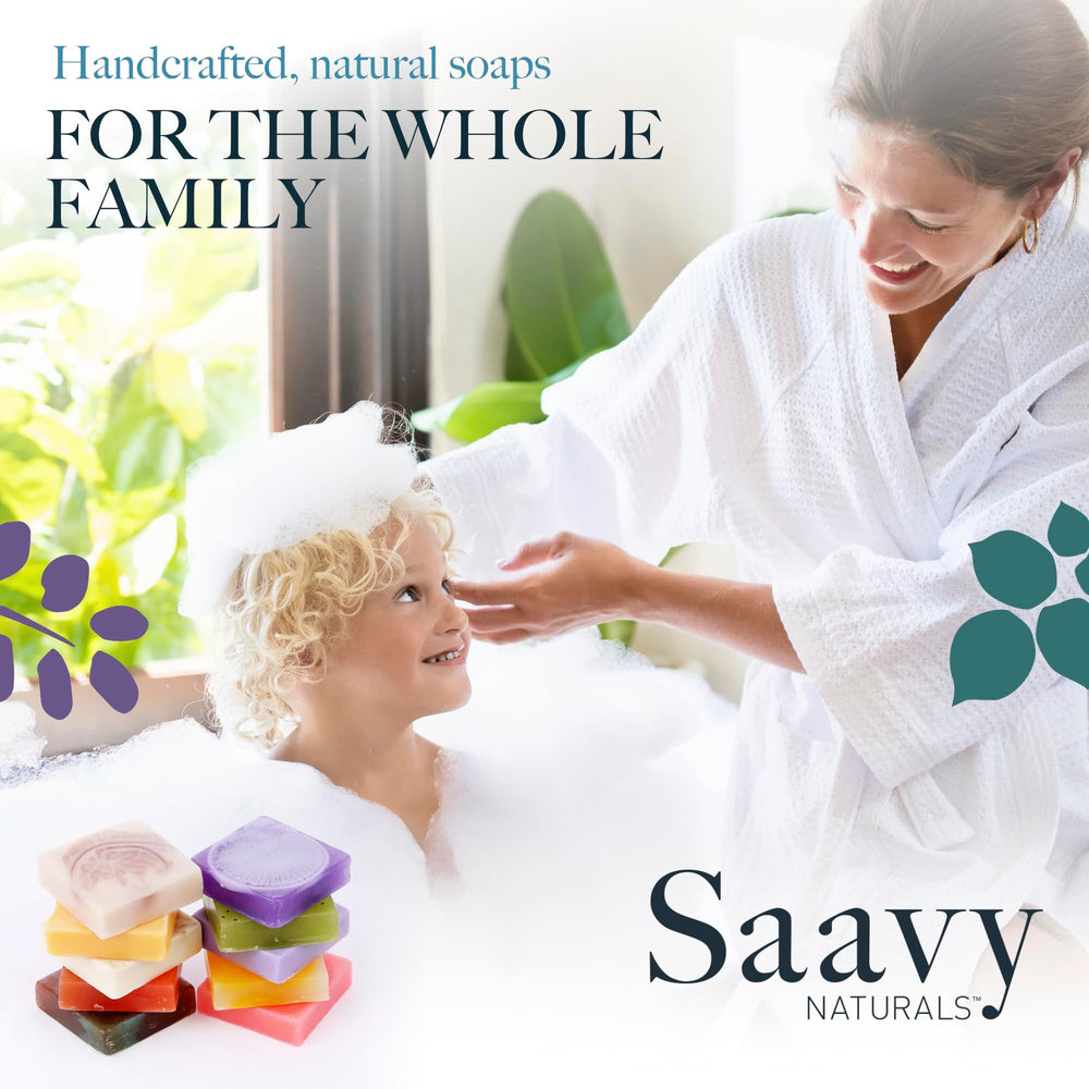 Saavy Naturals Green Tea & Lime soap bar close-up offering refreshing hydration.