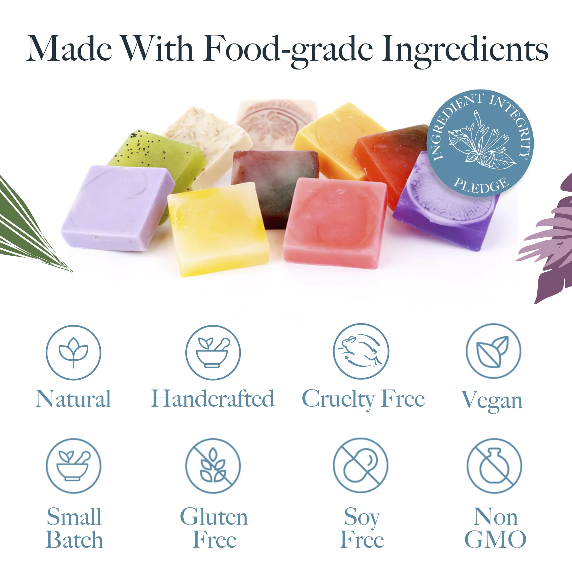 Saavy Naturals Patchouli Rose soap bar close-up showing earthy, relaxing fragrance.