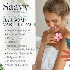 Saavy Naturals artisan soap pack Yuzu-Meyer Lemon close-up releasing bright, mood-lifting fragrance.