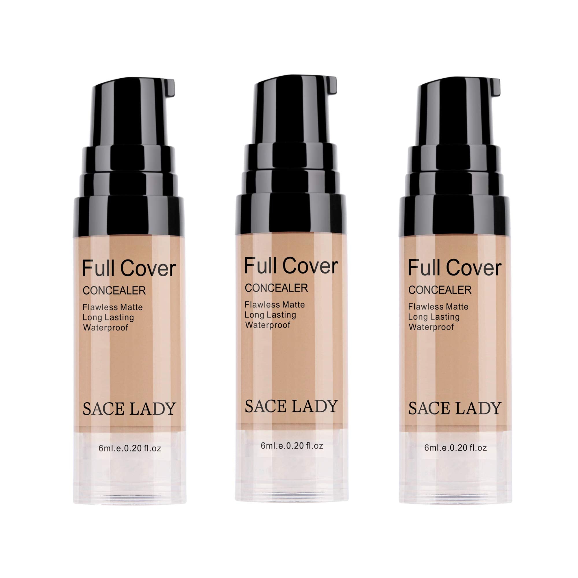 SACE LADY 3-pack concealer kit provides full coverage for uneven skin tone.