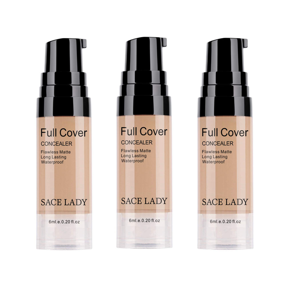 SACE LADY 3-pack concealer kit provides full coverage for uneven skin tone.
