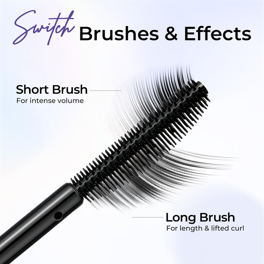SACE LADY All-in-Lash mascara lengthening brush lifts lashes for curl.