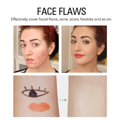 SACE LADY concealer texture hides blemishes without a heavy feel.
