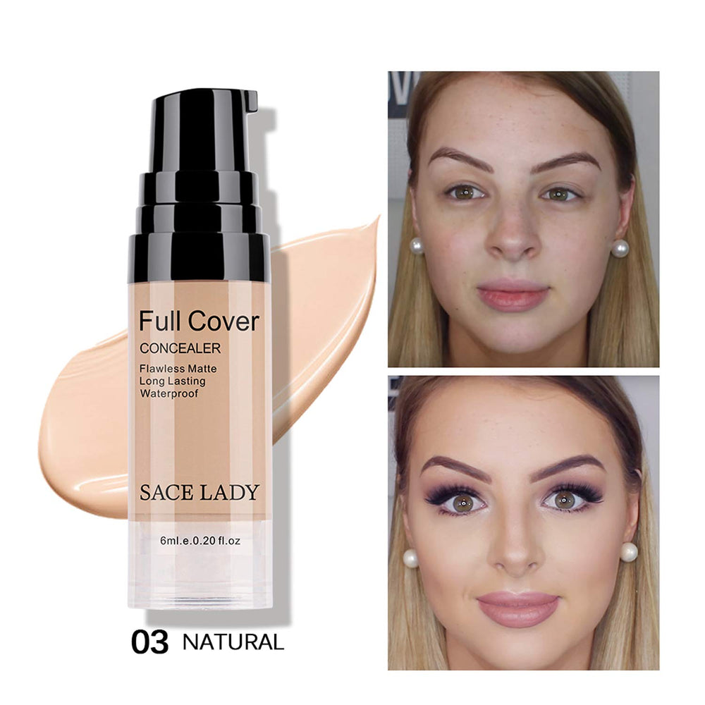SACE LADY concealer skin-blend swatch blends seamlessly into natural tone.