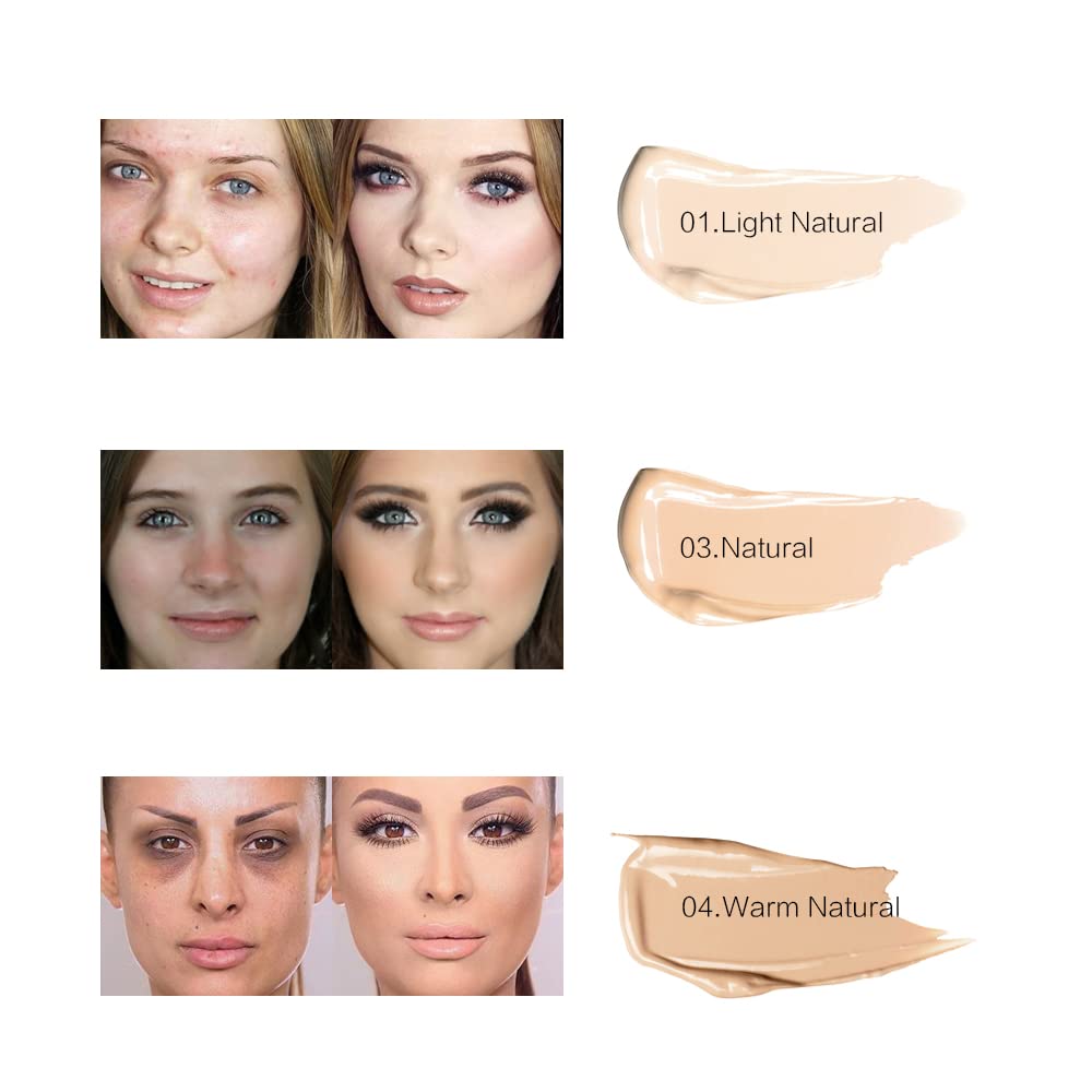 SACE LADY concealer spread-on-skin demonstrates easy blending and natural look.