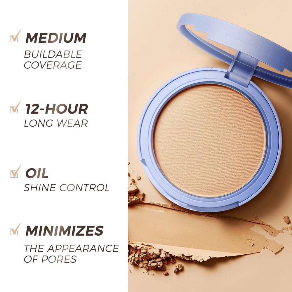 SACE LADY 02 compact closeup reveals refined pressed powder detail for smooth application.