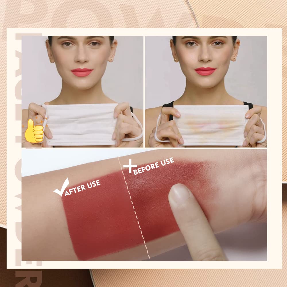 SACE LADY application brush beside powder enables precise touch-ups.
