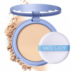 SACE LADY face powder waterproof compact; matte finish and long-lasting wear.