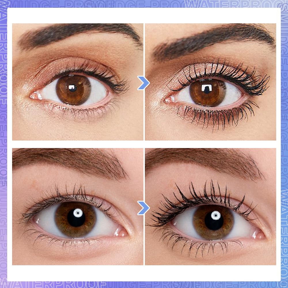 SACE LADY Mascara natural lashes closeup highlights separation and natural black finish