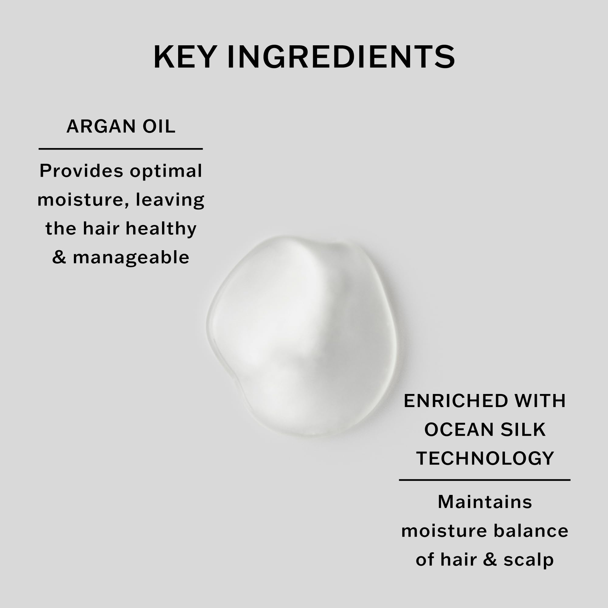 Shampoo rinse visualization emphasizing easy washout and clean feel.