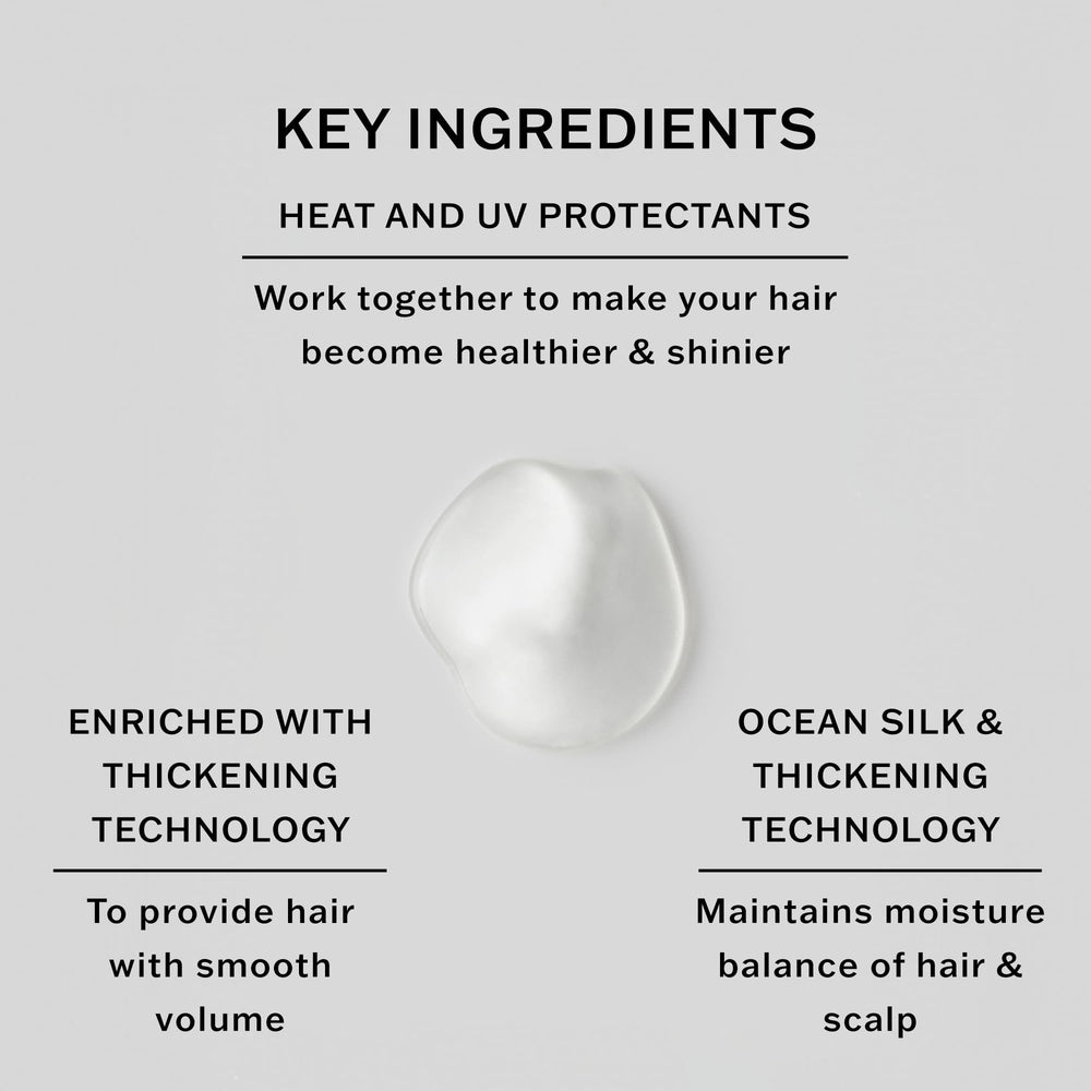 Foamy SACHAJUAN Thickening Shampoo lather cleanses gently.