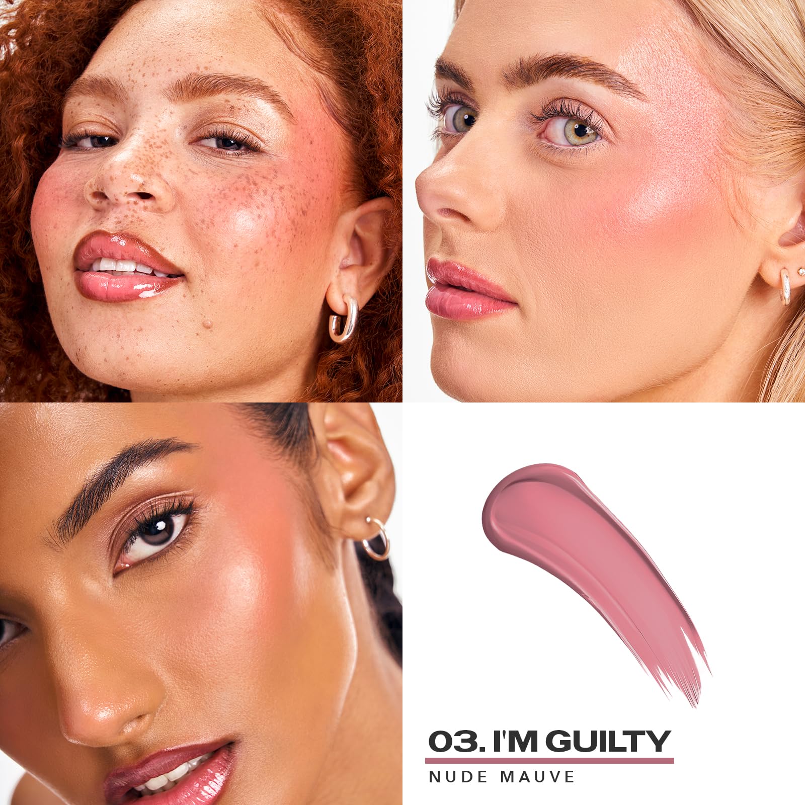 Sacheu Cheek Stay-N Liquid Blush applicator sponge demonstrates precise control for seamless blend