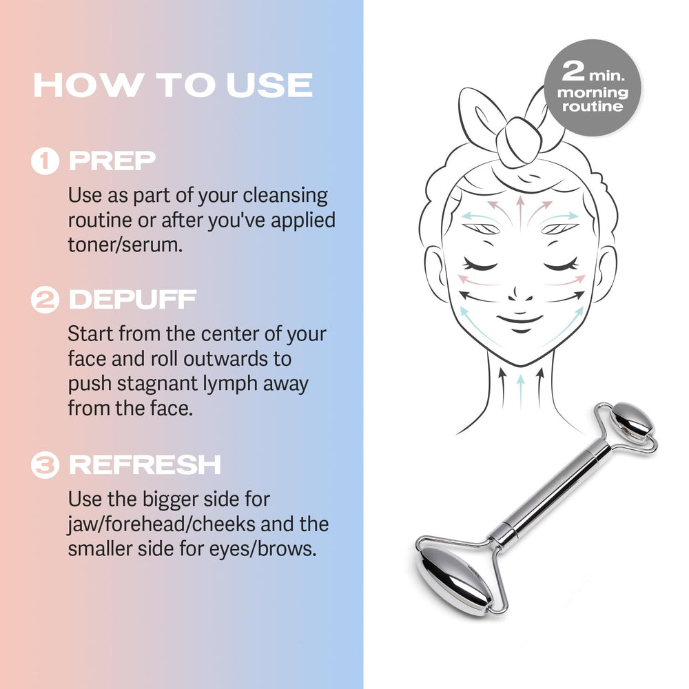 Sacheu Gua Sha tool serum-application—enhances serum spread and absorption.