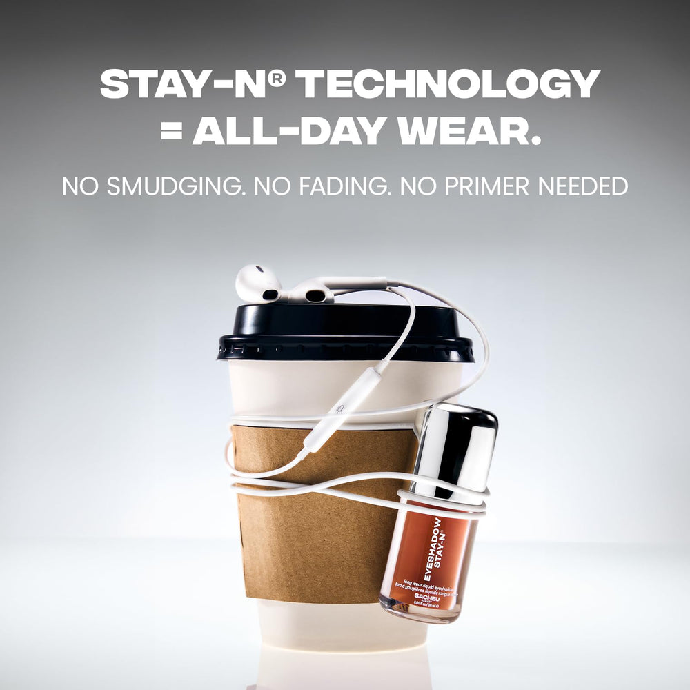 Sacheu Stay-N vegan ingredients label emphasizes skin-friendly care.