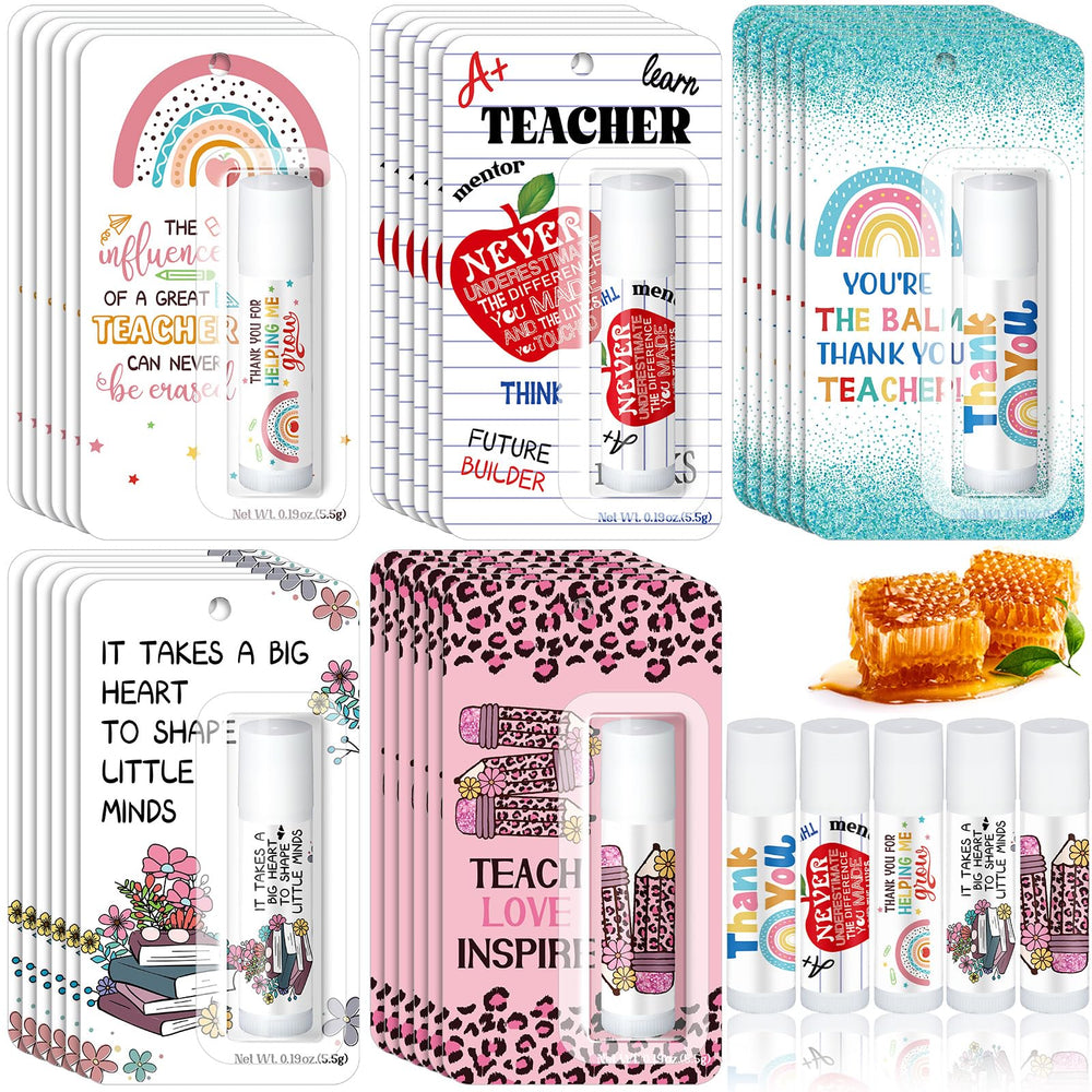Sacubee 30-pack lip balms boxed for Christmas teachers, bulk gift option