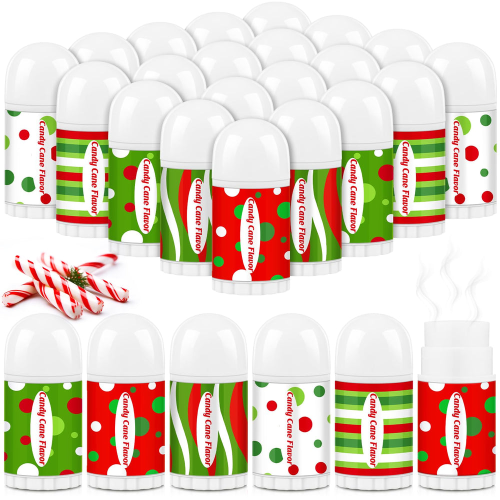 Sacubee peppermint lip balm with festive packaging, ideal for stocking stuffers.