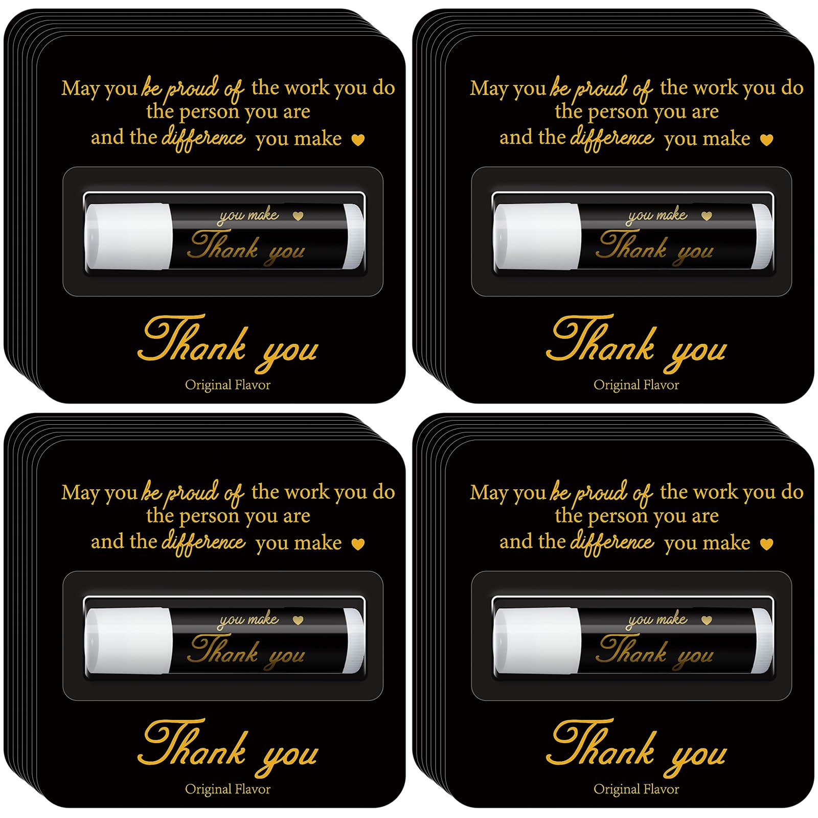 Sacubee lip balm packaging in cool black and gold, premium gift presentation.