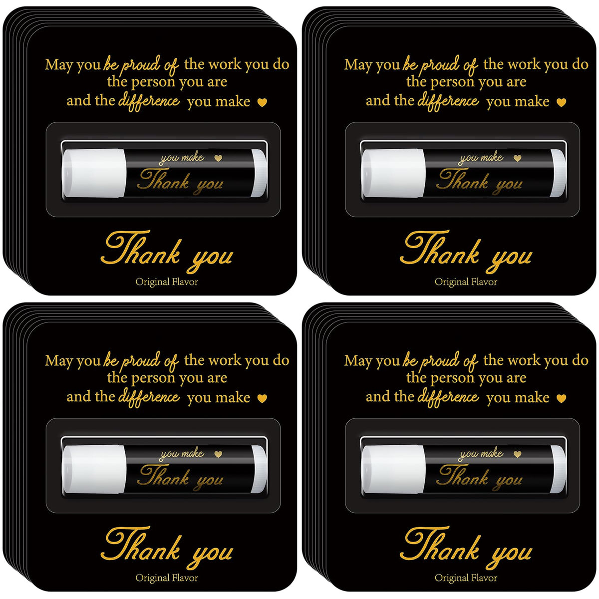 Sacubee lip balm packaging in cool black and gold, premium gift presentation.