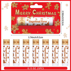 Sacubee gingerbread lip balm gift set displayed for holidays
