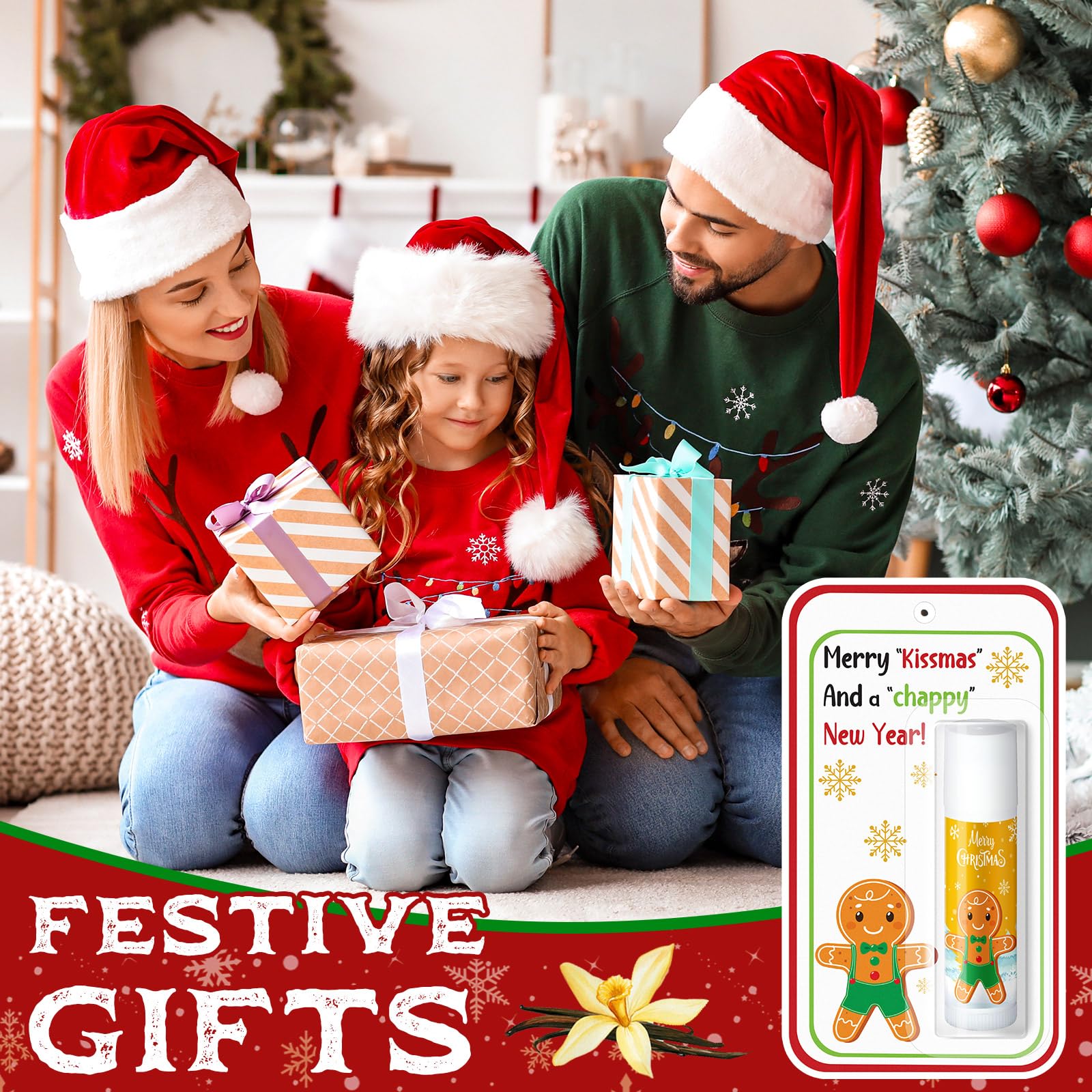 Sacubee lip balm gift set, individually wrapped for easy sharing.