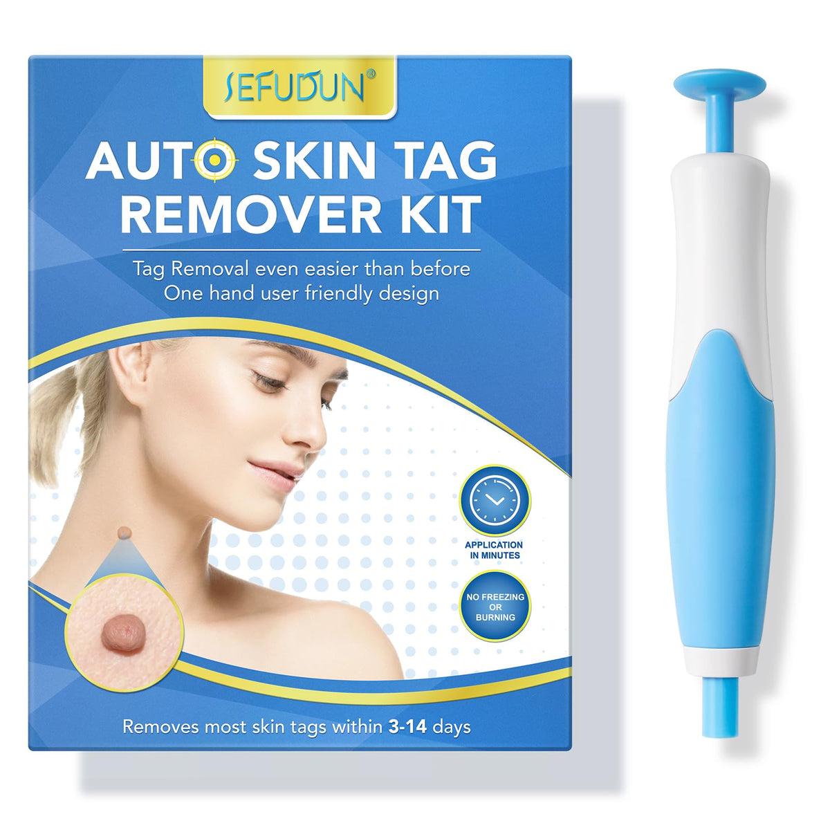 SacXand skin tag remover device handheld for precise at-home treatment