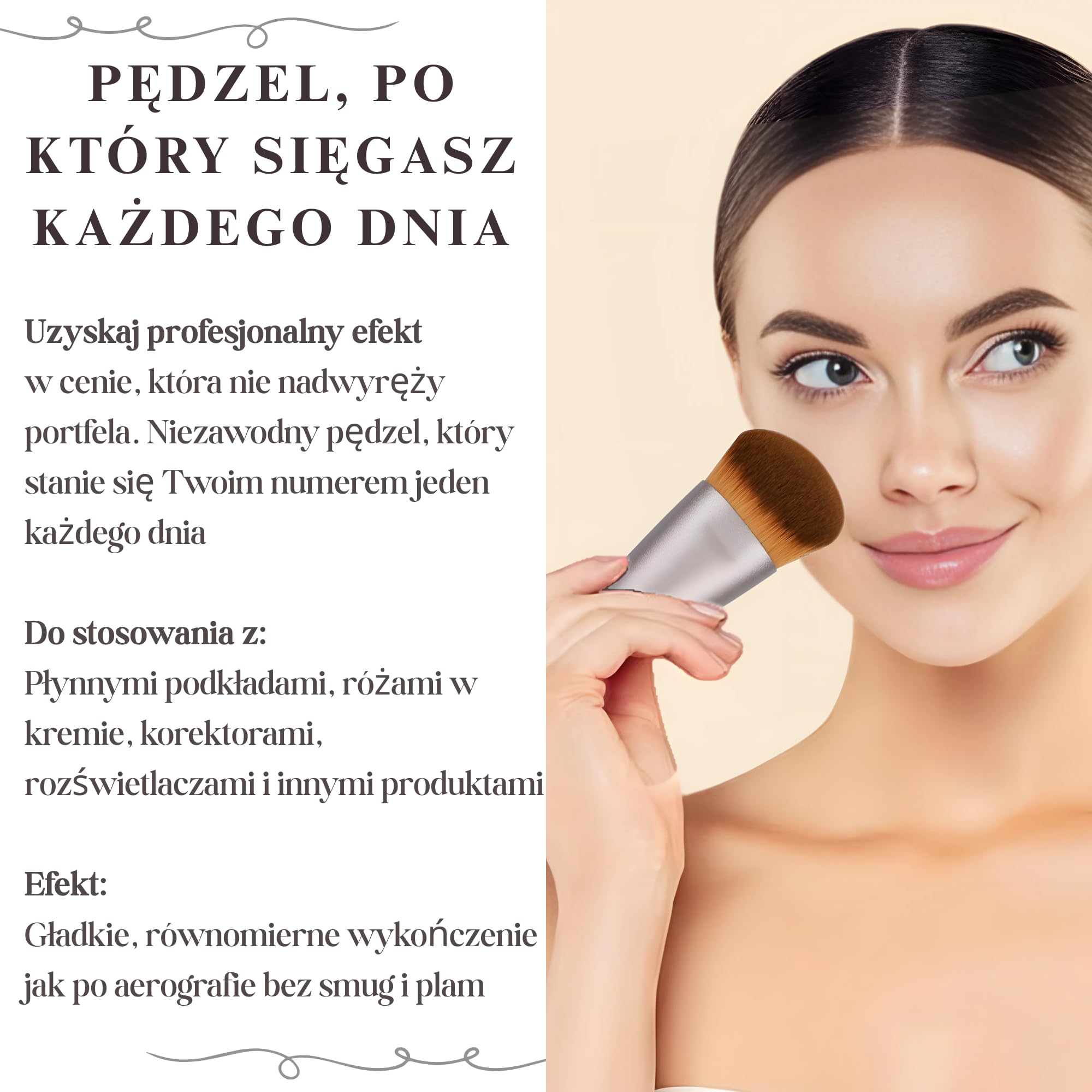 SaDM Shiny Kabuki angled blender brush blush and bronzer blending for sculpted cheeks.