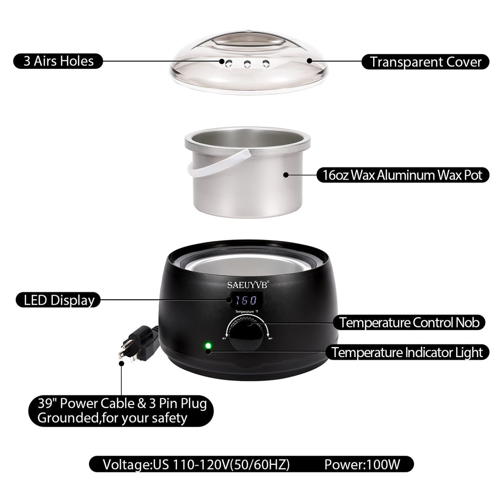 SAEUYVB wax warmer adjustable temperature knob for quick wax melt