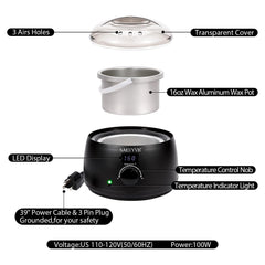 SAEUYVB wax warmer adjustable temperature knob for quick wax melt